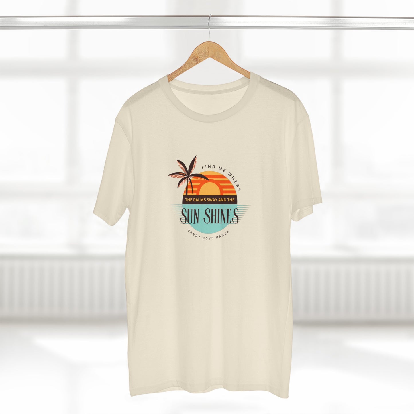 Sandy Cove Mango Sunset Men's Staple Tee