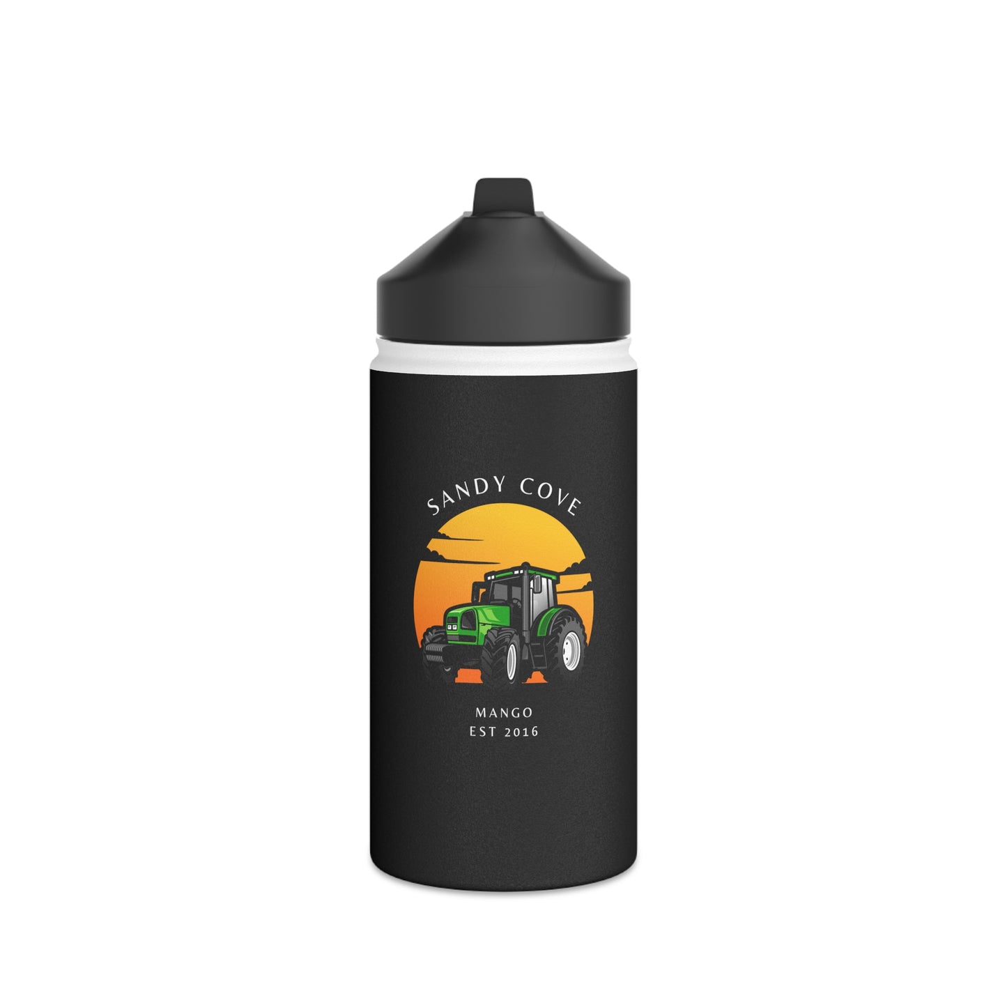 Sandy Cove Mango Tractor Stainless Steel Water Bottle, Standard Lid