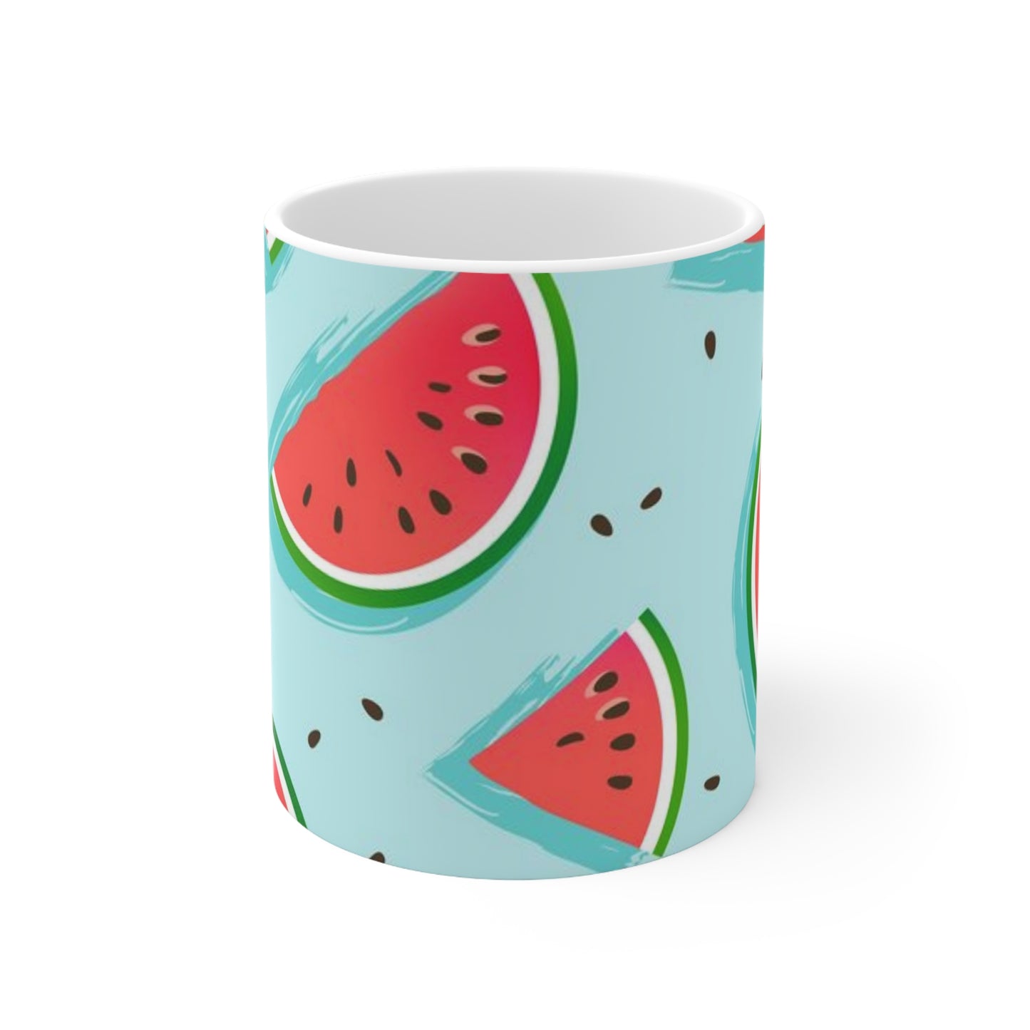 SCMP Watermelon Ceramic Coffee Cups, 11oz, 15oz