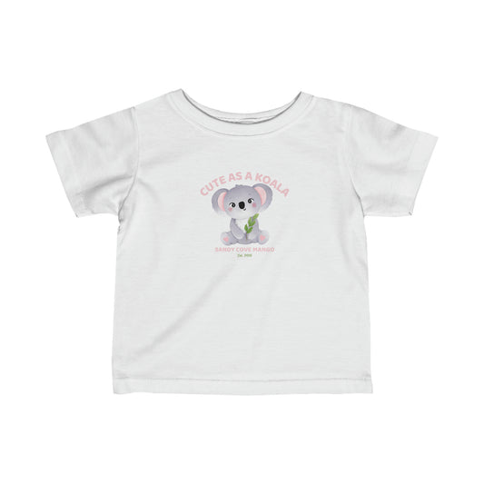 Sandy Cove Mango Cute as a Koala Infant Fine Jersey Tee (Printed in USA)