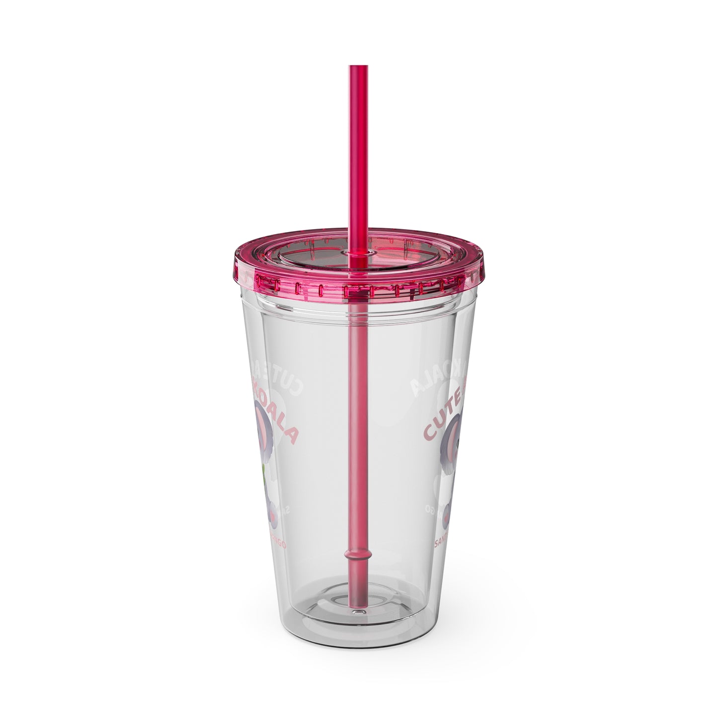 Sandy Cove Mango Cute as a Koala Sunsplash Tumbler with Straw, 16oz