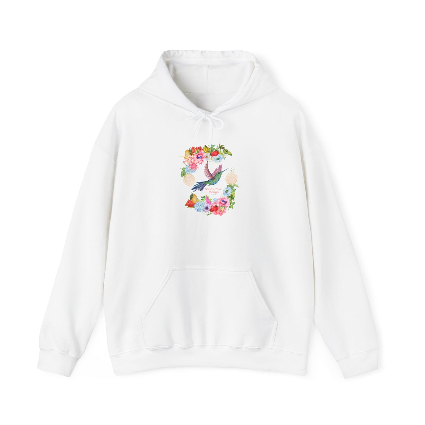 Sandy Cove Mango Birds and Blossoms Heavy Blend™ Hooded Sweatshirt