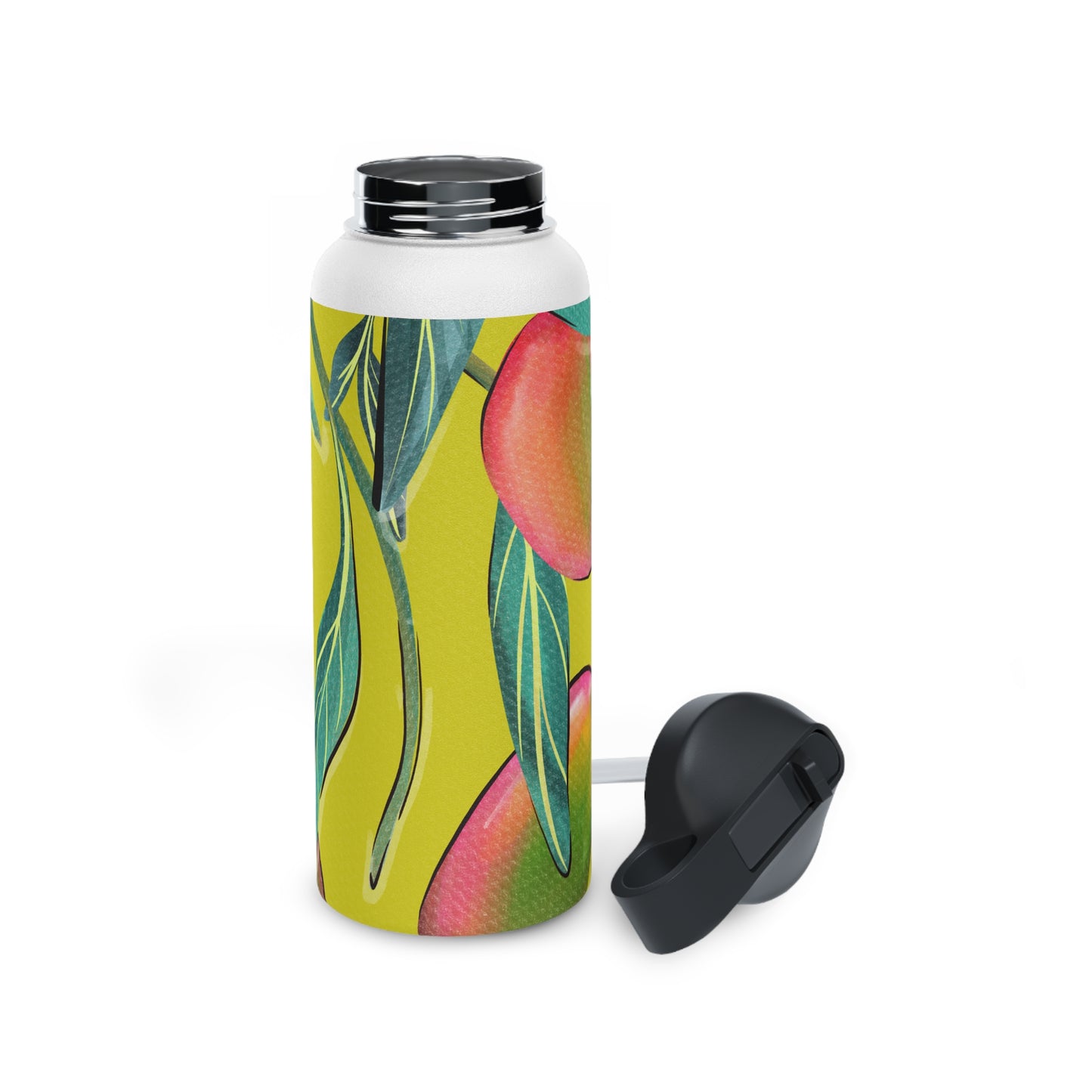 Sandy Cove Mango Stainless Steel Water Bottle, Standard Lid