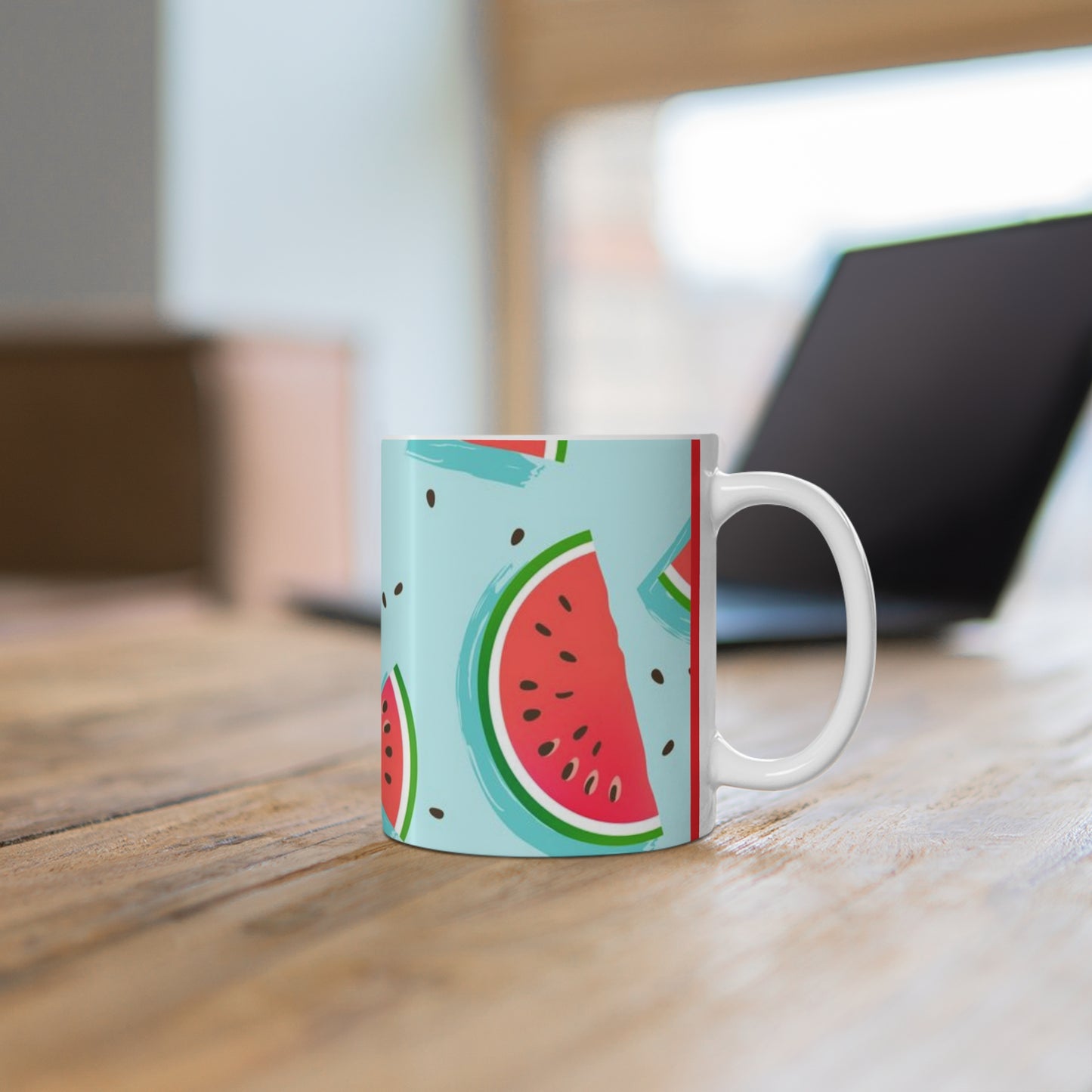 SCMP Watermelon Ceramic Coffee Cups, 11oz, 15oz