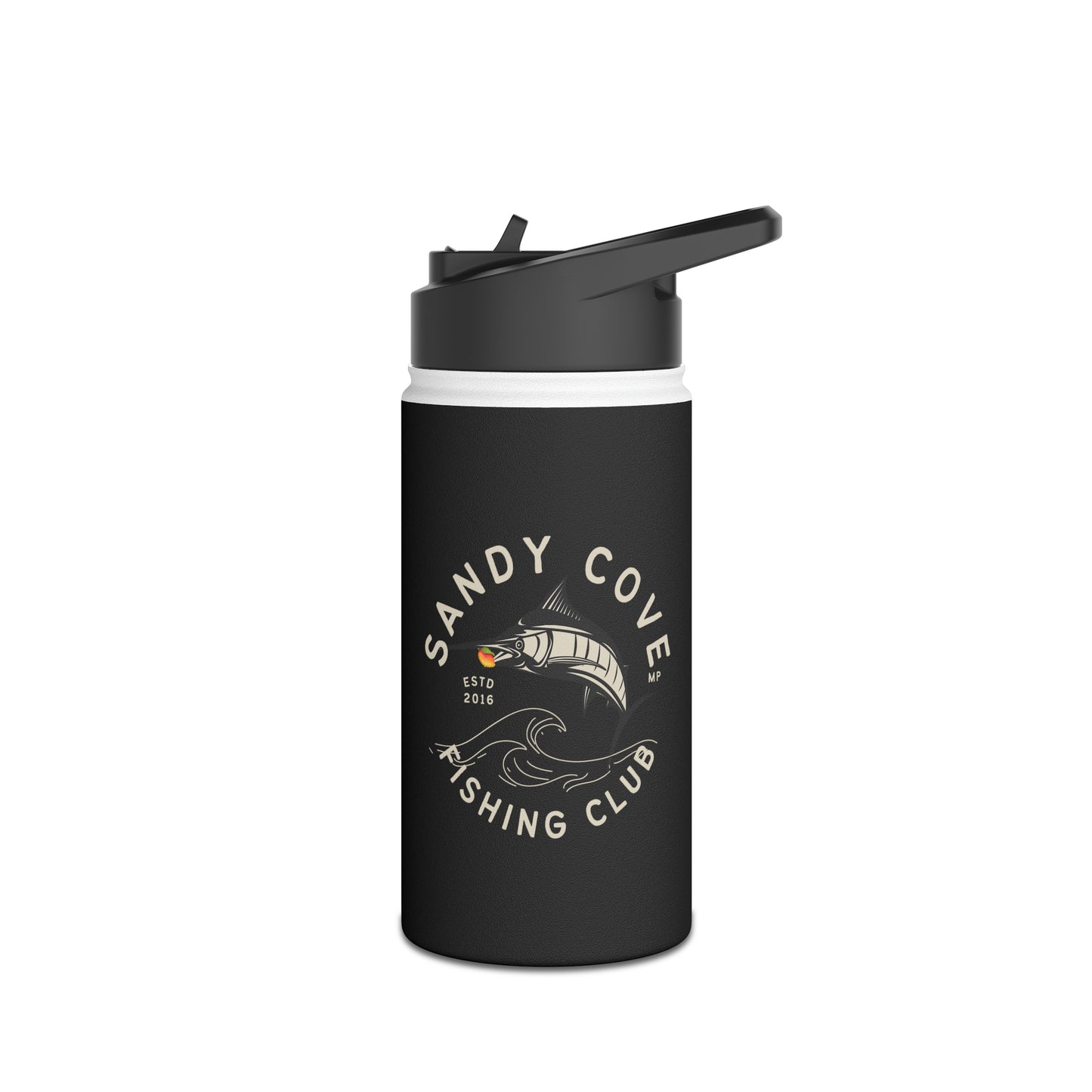 Sandy Cove MP Marlin Fishing Club Stainless Steel Water Bottle, Standard Lid