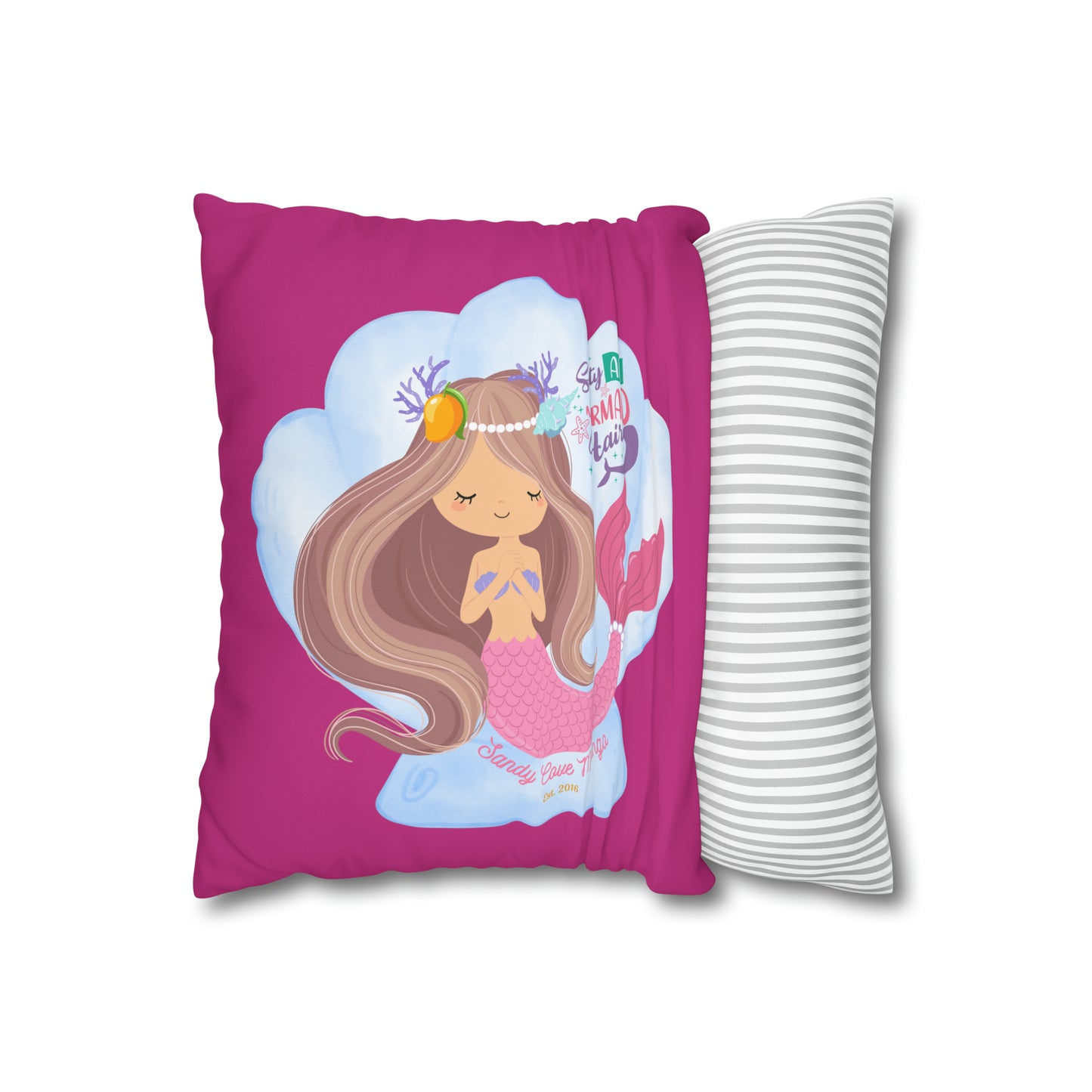 Sandy Cove Mango Salty Air Mermaid Pillowcase