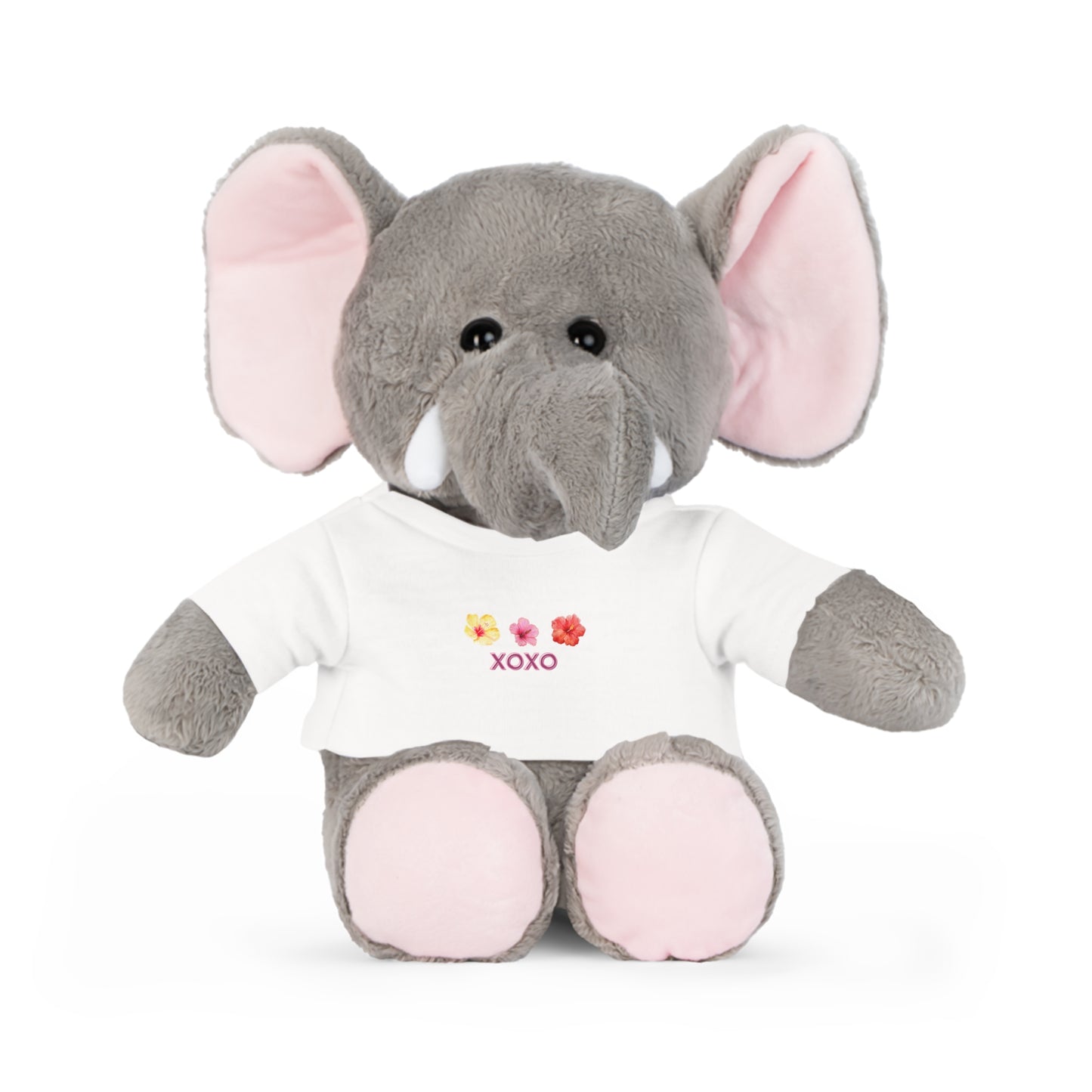 Valentines Day Hibiscus XOXO Plush Toy with T-Shirt