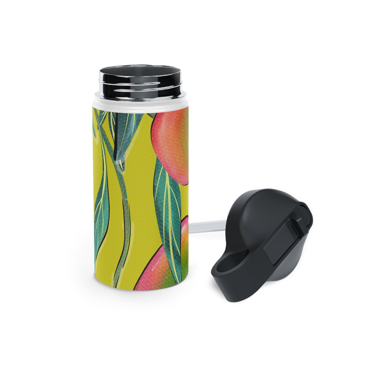 Sandy Cove Mango Stainless Steel Water Bottle, Standard Lid