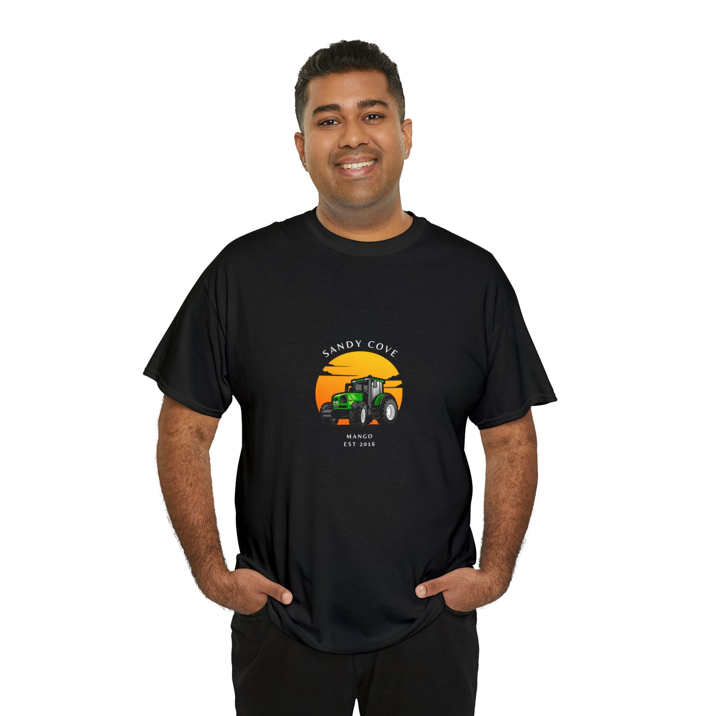 Sandy Cove Mango Tractor Unisex Heavy Cotton Tee