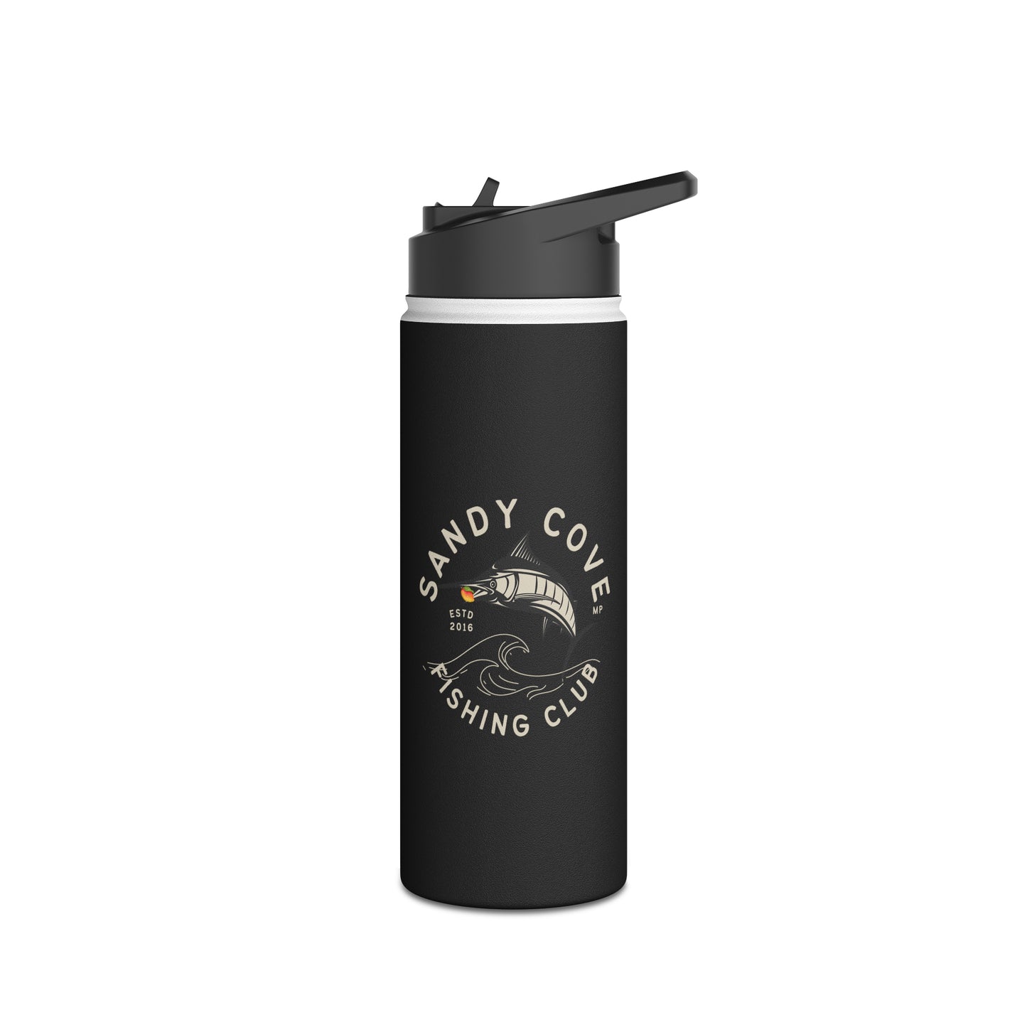 Sandy Cove MP Marlin Fishing Club Stainless Steel Water Bottle, Standard Lid