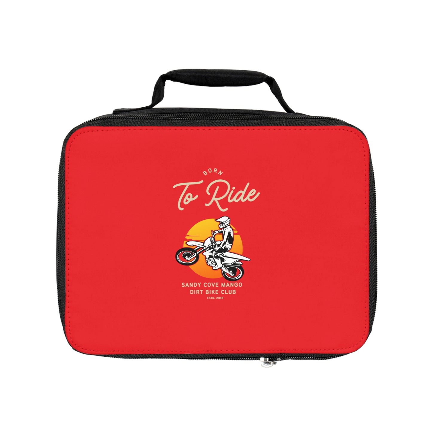 Sandy Cove Mango Born to Ride Dirt Bike Club Lunch Bag