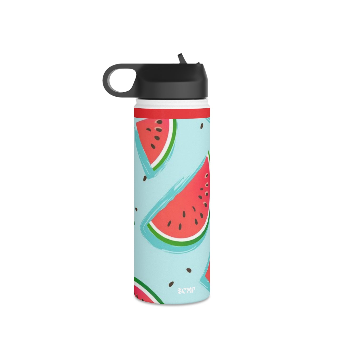 SCMP Watermelon Stainless Steel Water Bottle, Standard Lid