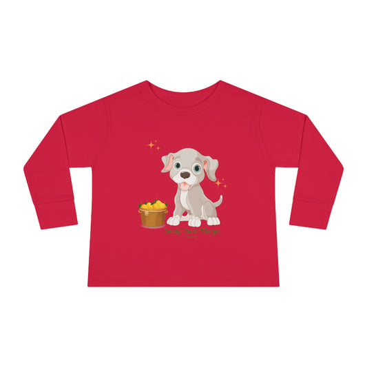 Sandy Cove's Delicious Mangoes Toddler Long Sleeve Tee (Printed in USA)