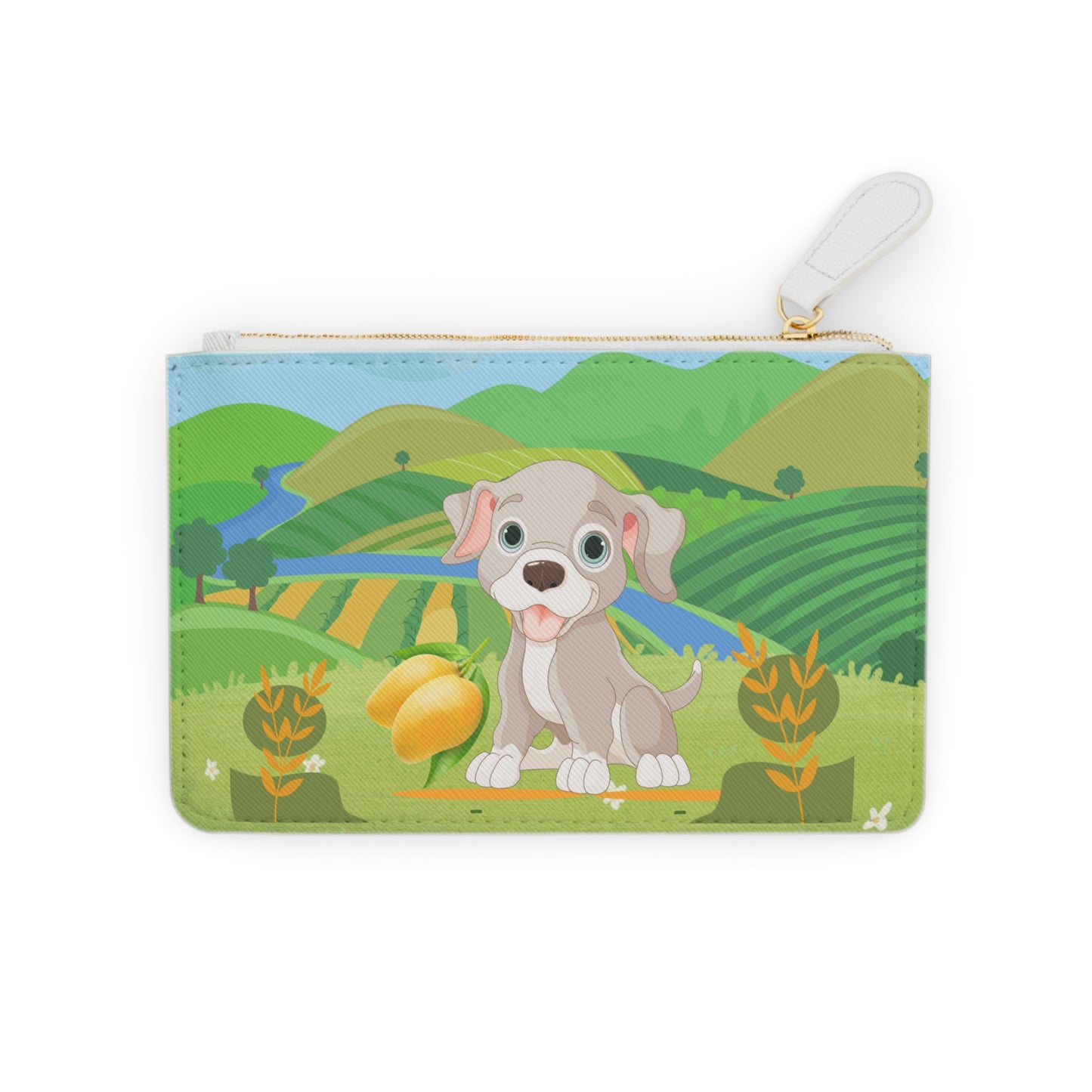 Sandy Cove's Delicious Mangoes Puppy Mini Clutch Bag