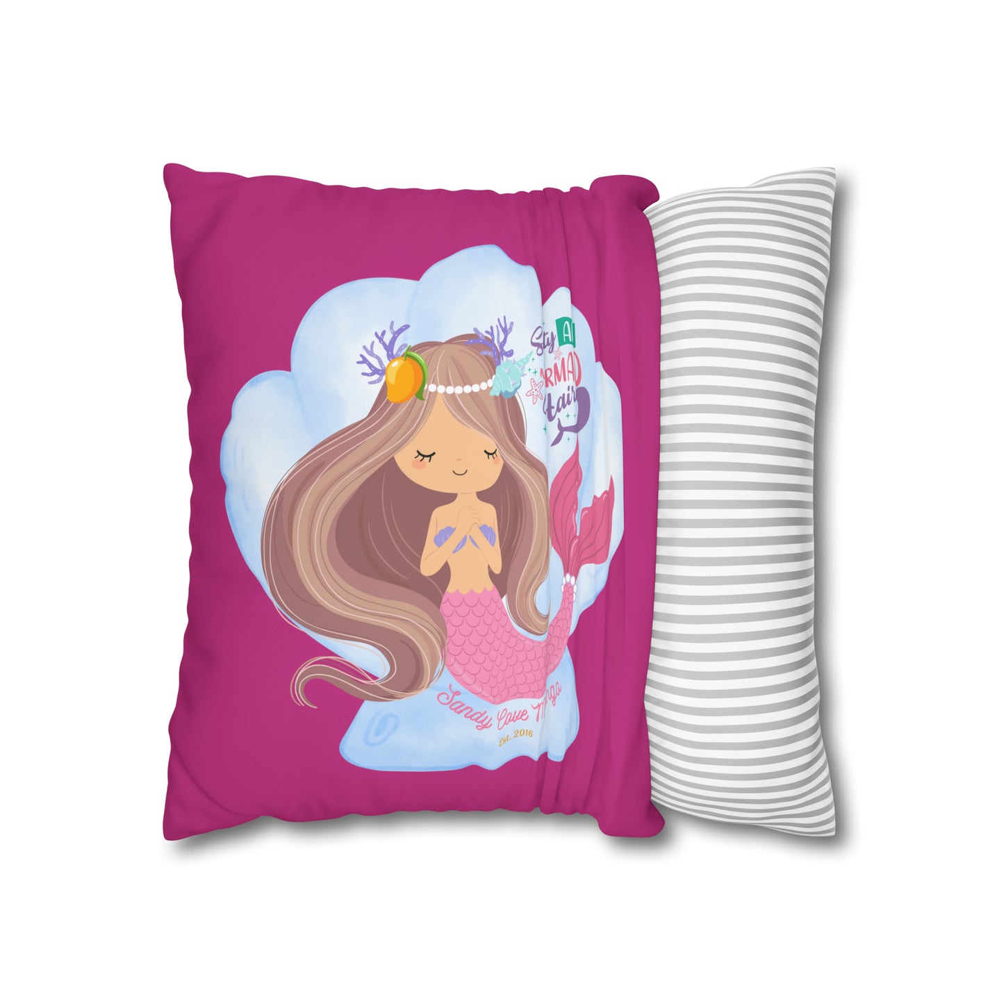 Sandy Cove Mango Salty Air Mermaid Pillowcase