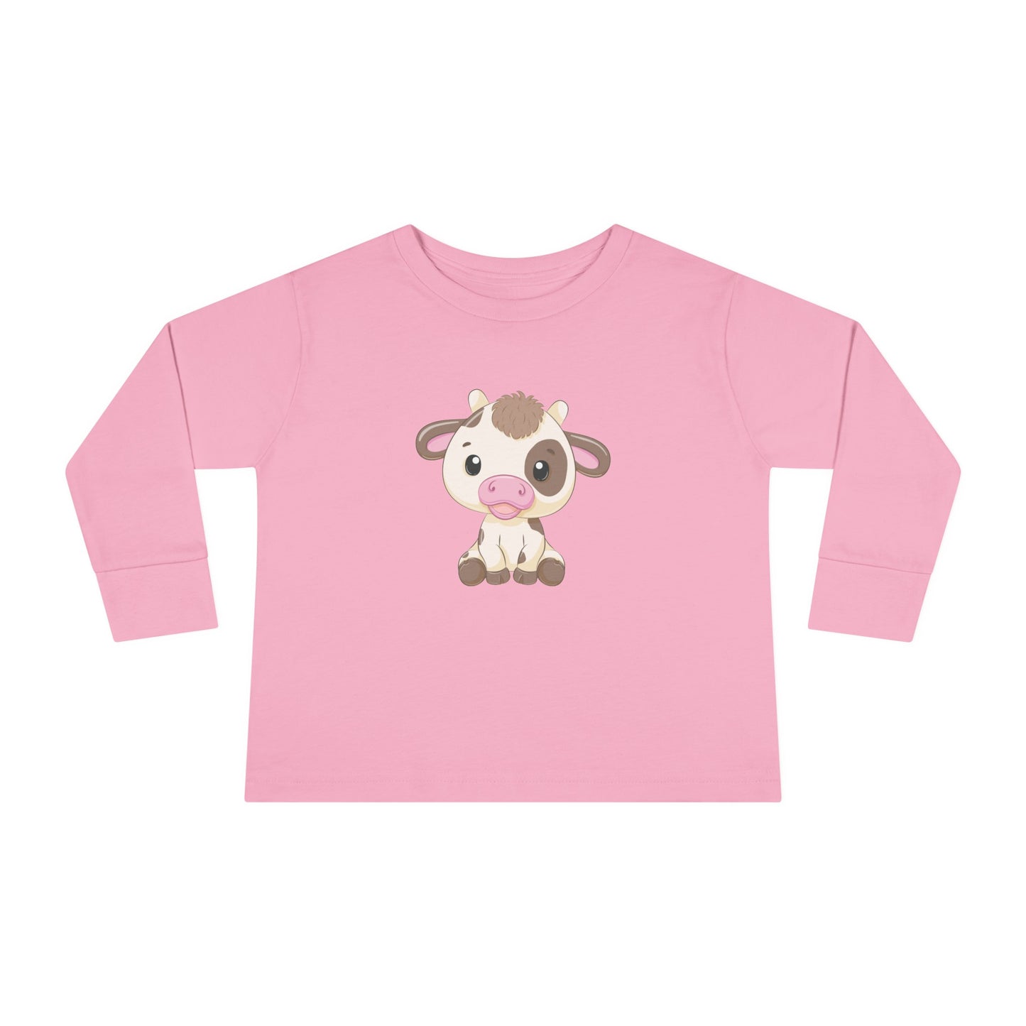 Sandy Cove Mango Cute Cow Toddler Long Sleeve Tee (available in USA only)