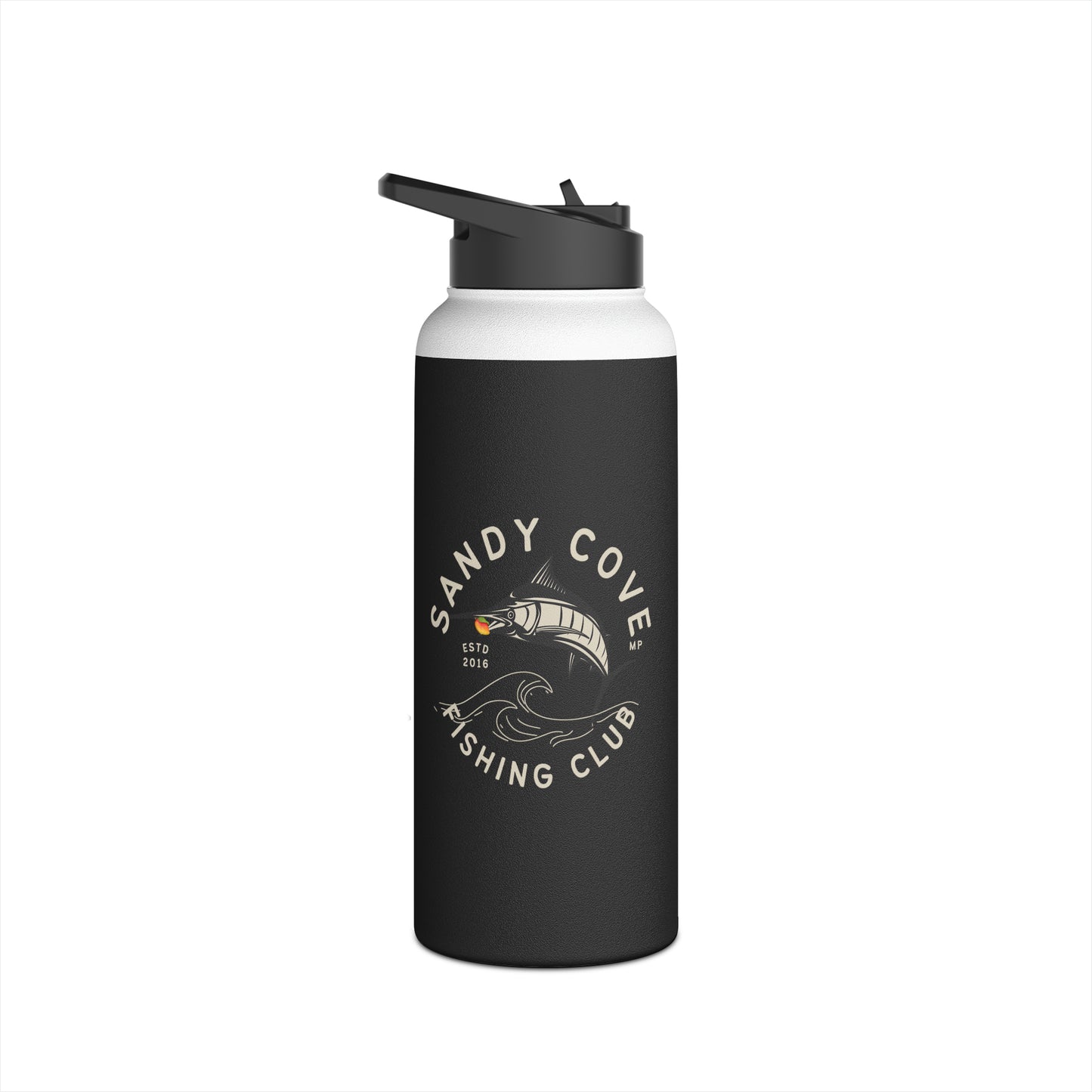 Sandy Cove MP Marlin Fishing Club Stainless Steel Water Bottle, Standard Lid