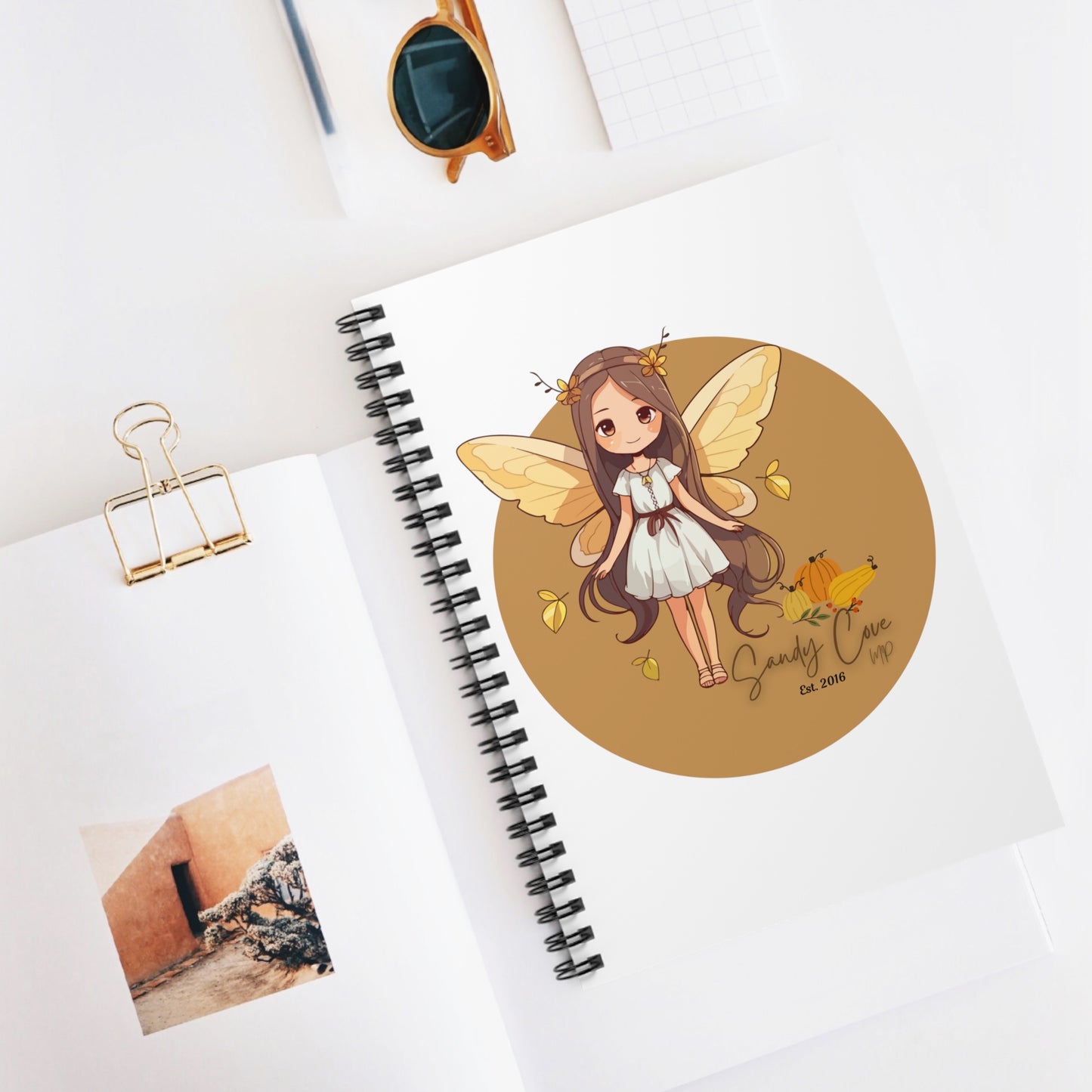 Sandy Cove Pumpkin Fairy Spiral Notebook - Ruled Line (Printed in USA)