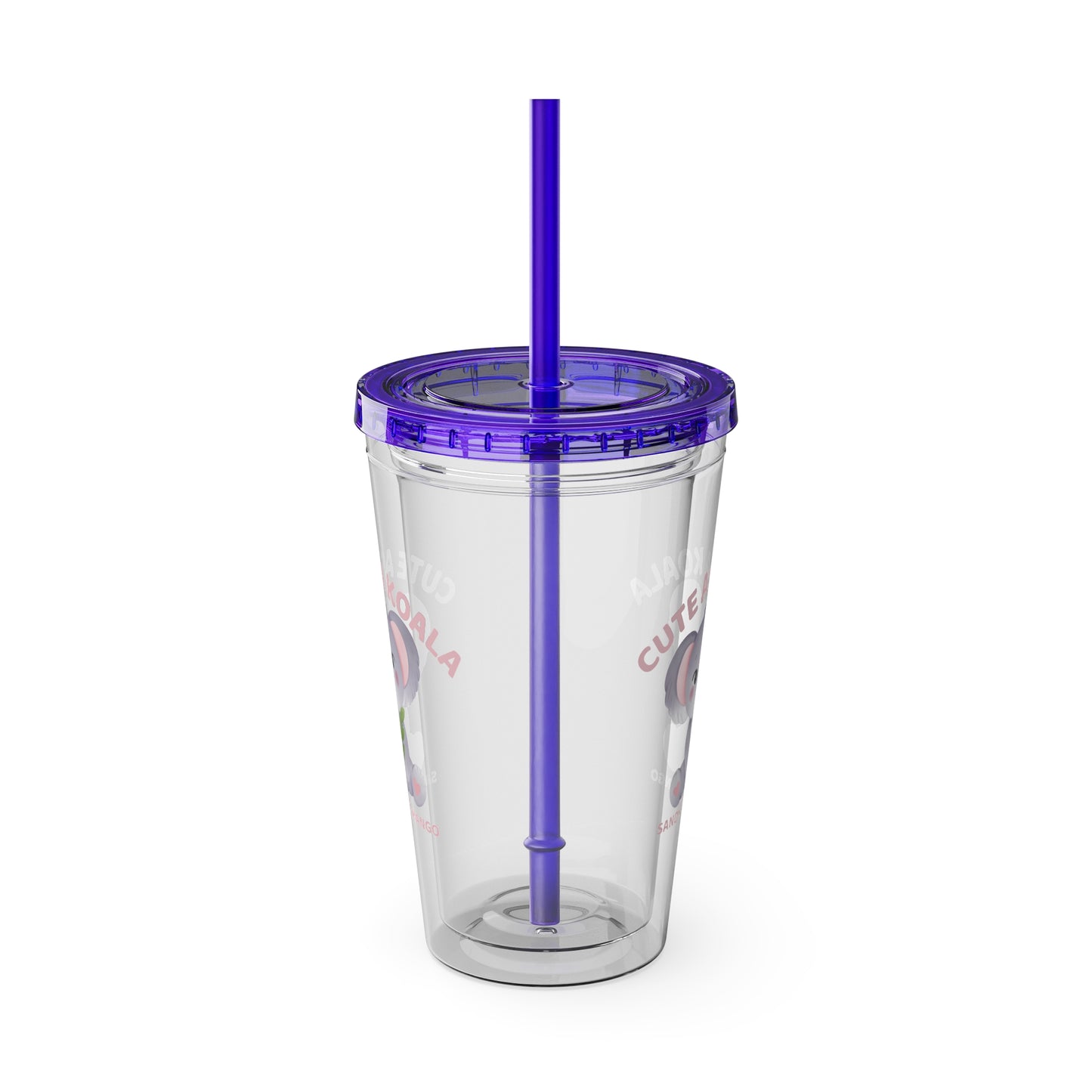 Sandy Cove Mango Cute as a Koala Sunsplash Tumbler with Straw, 16oz