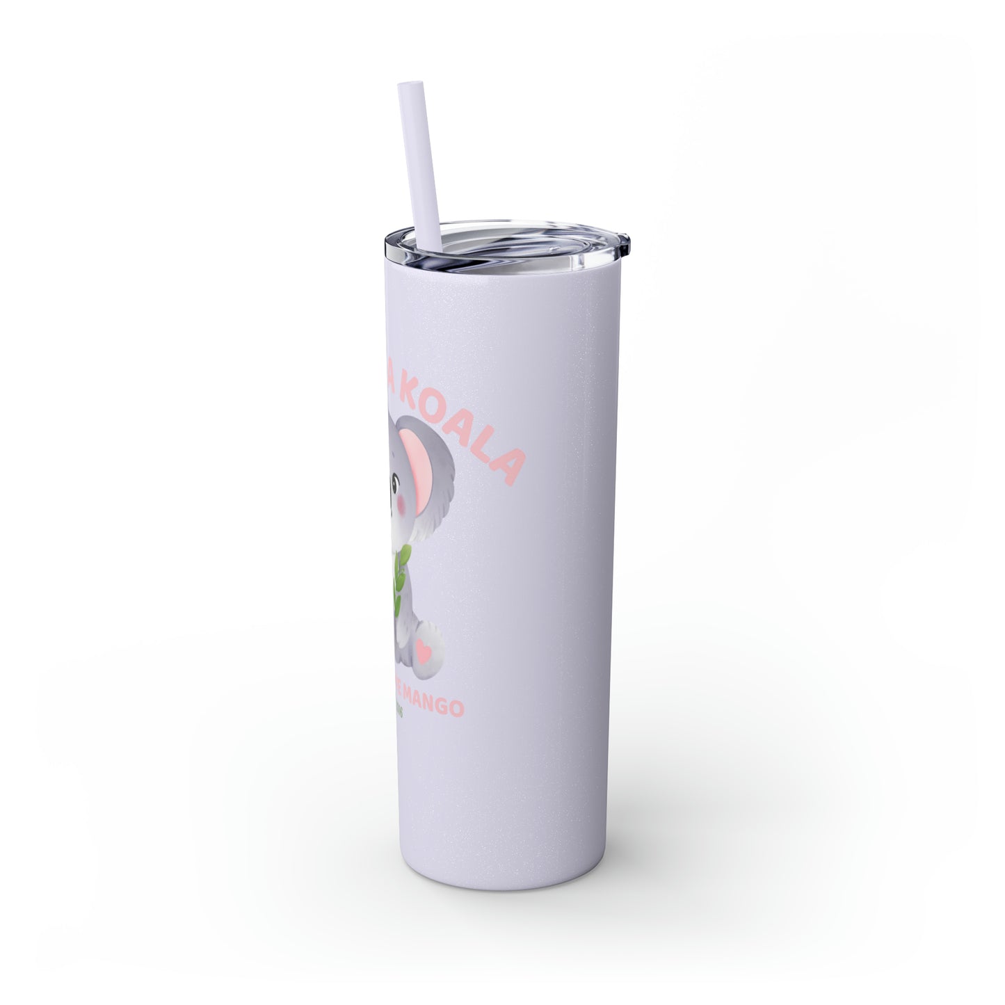 Sandy Cove Mango Cute as a Koala Skinny Tumbler with Straw, 20oz