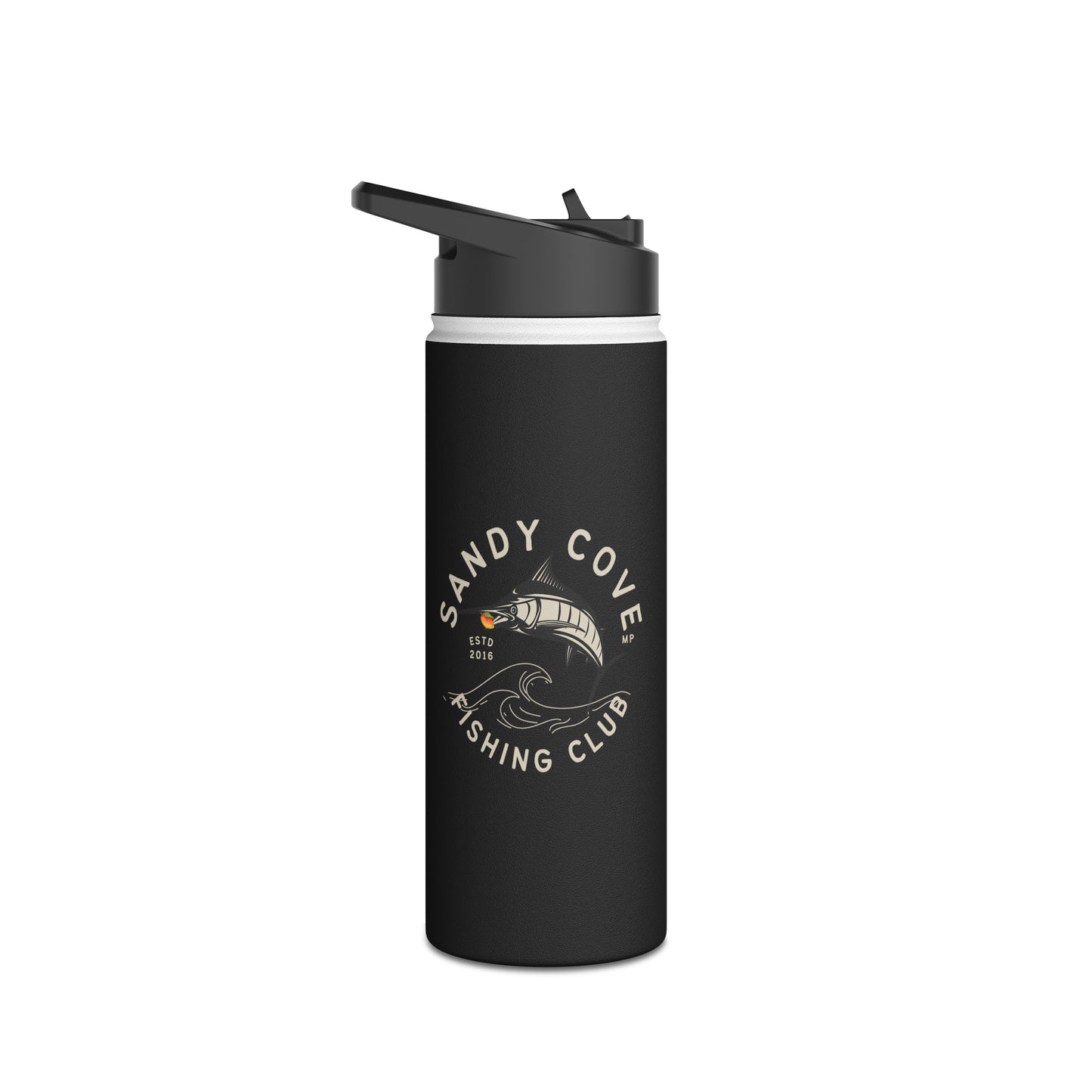 Sandy Cove MP Marlin Fishing Club Stainless Steel Water Bottle, Standard Lid