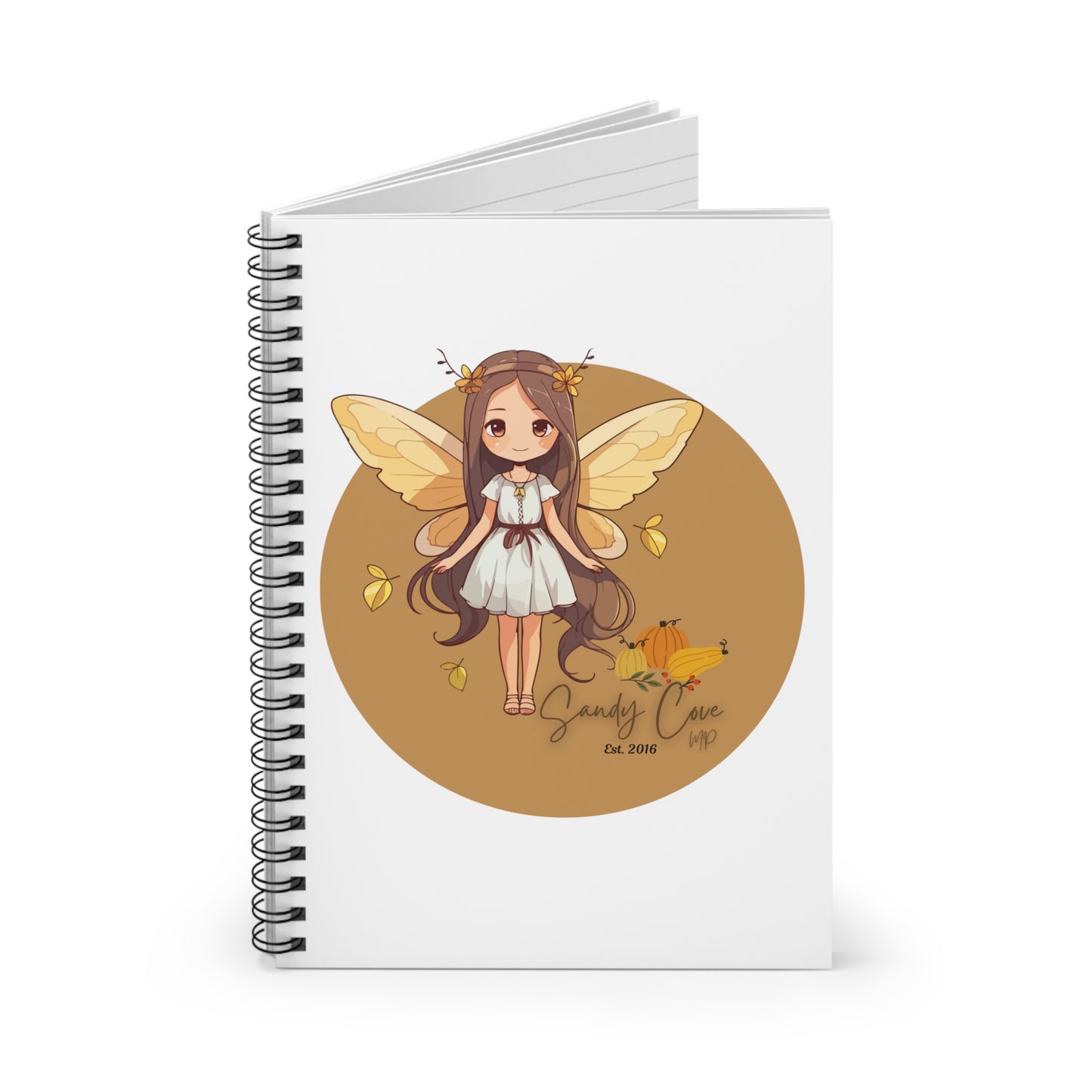 Sandy Cove Pumpkin Fairy Spiral Notebook - Ruled Line (Printed in USA)