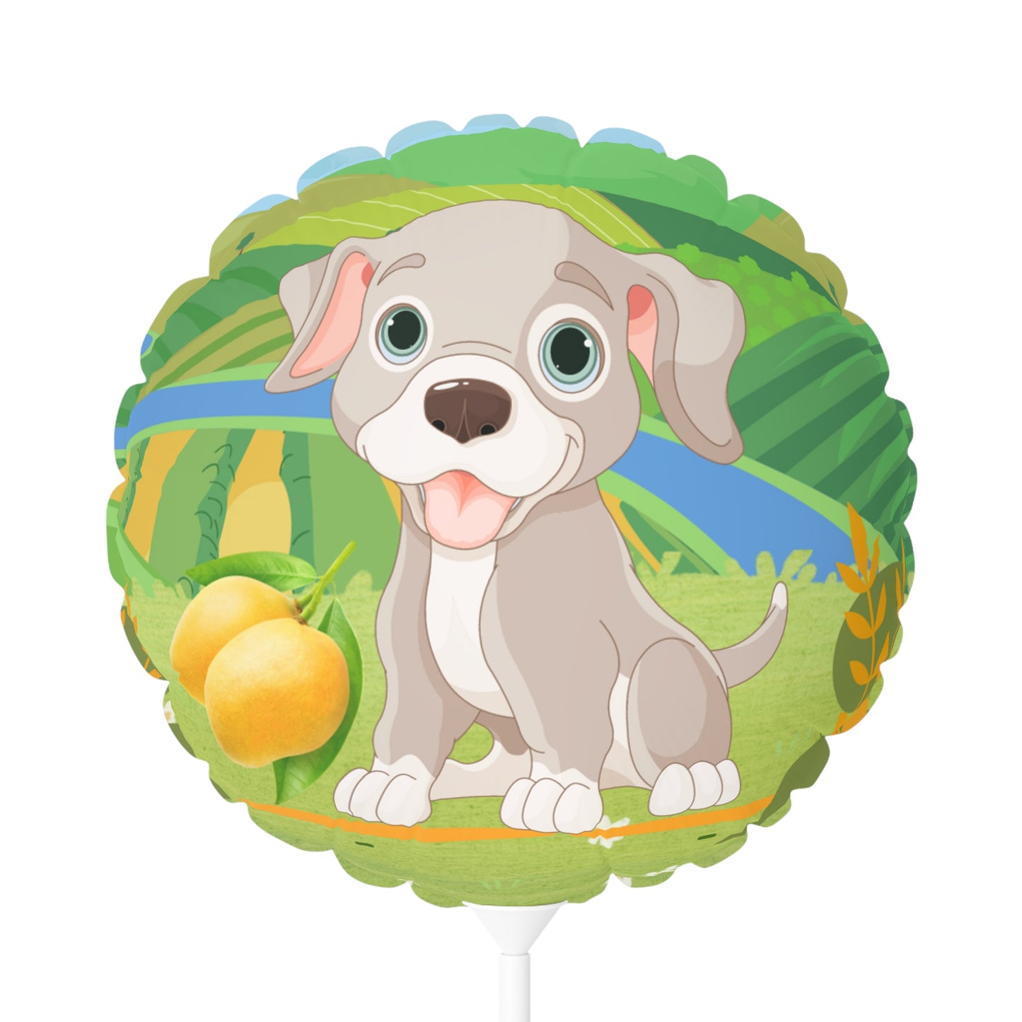 Sandy Cove Delicious Mangoes Puppy Balloon (Round and Heart-shaped), 11" (Printed in USA)