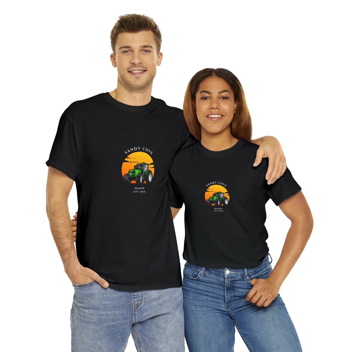 Sandy Cove Mango Tractor Unisex Heavy Cotton Tee