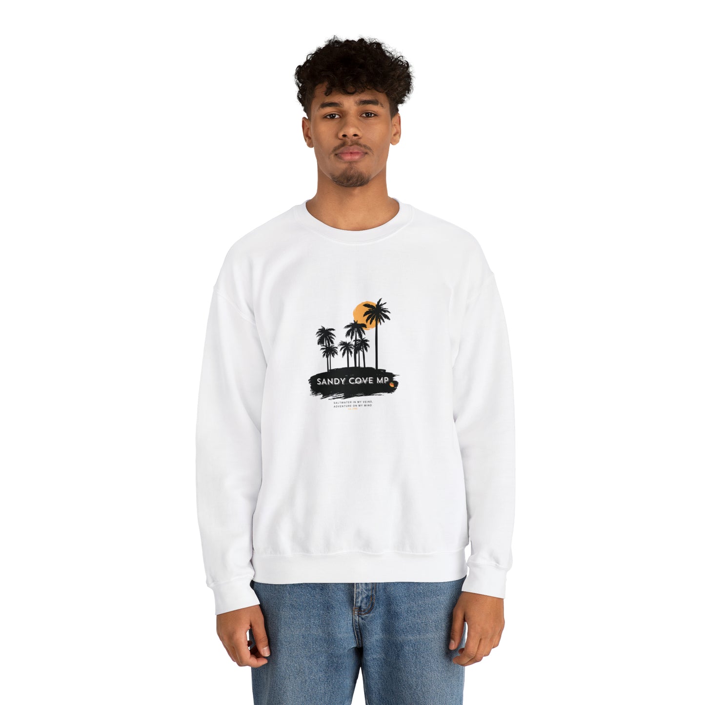 Sandy Cove MP saltwater in my veins Men's Heavy Blend™ Crewneck Sweatshirt