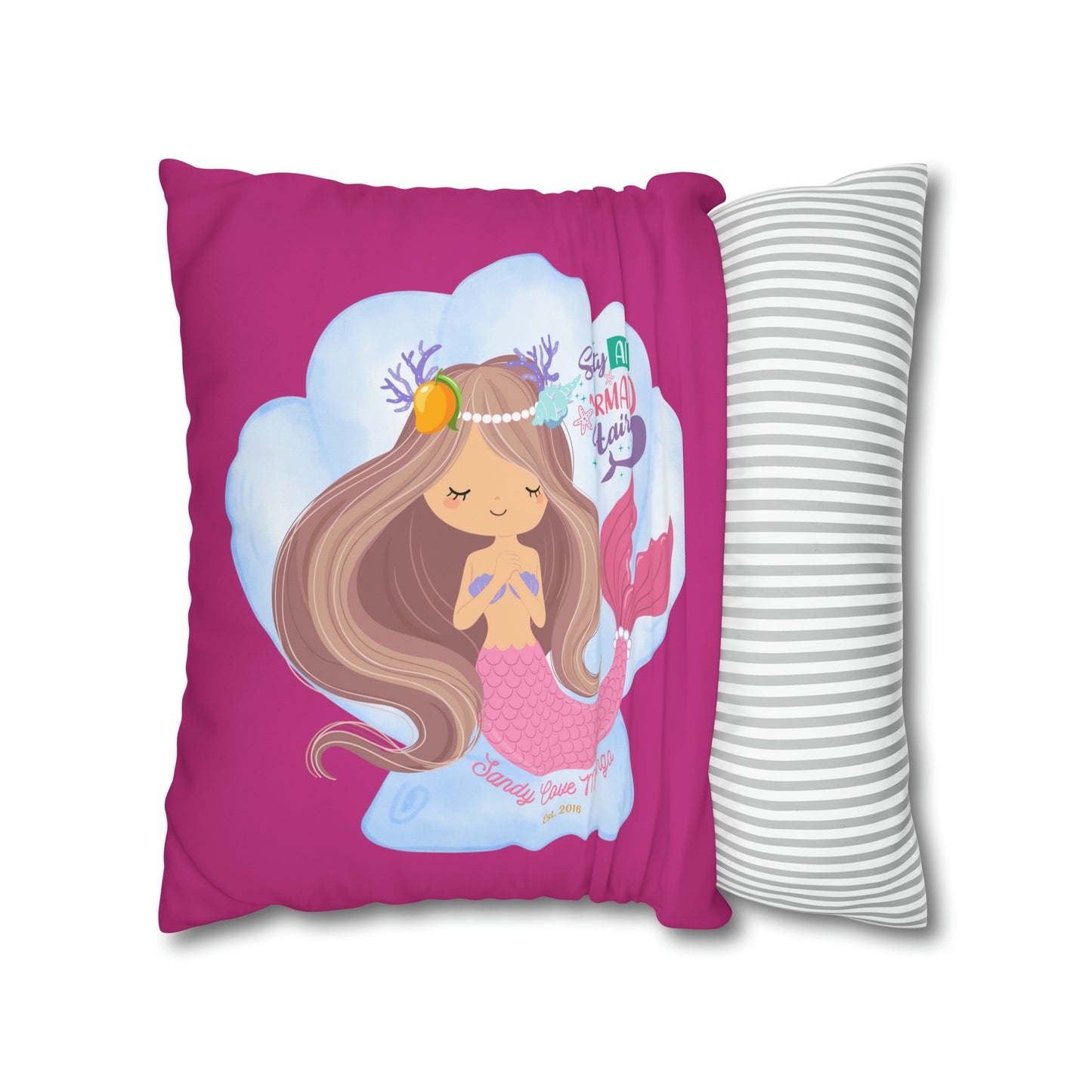 Sandy Cove Mango Salty Air Mermaid Pillowcase