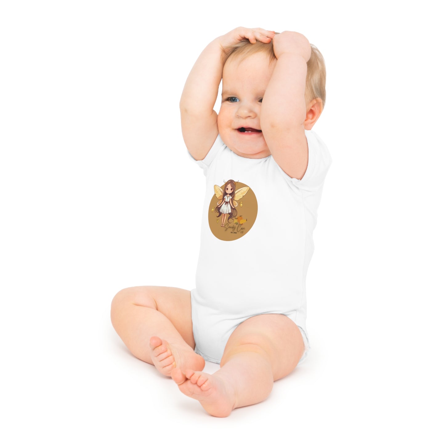 Sandy Cove Pumpkin Fairy Baby Short Sleeve Bodysuit