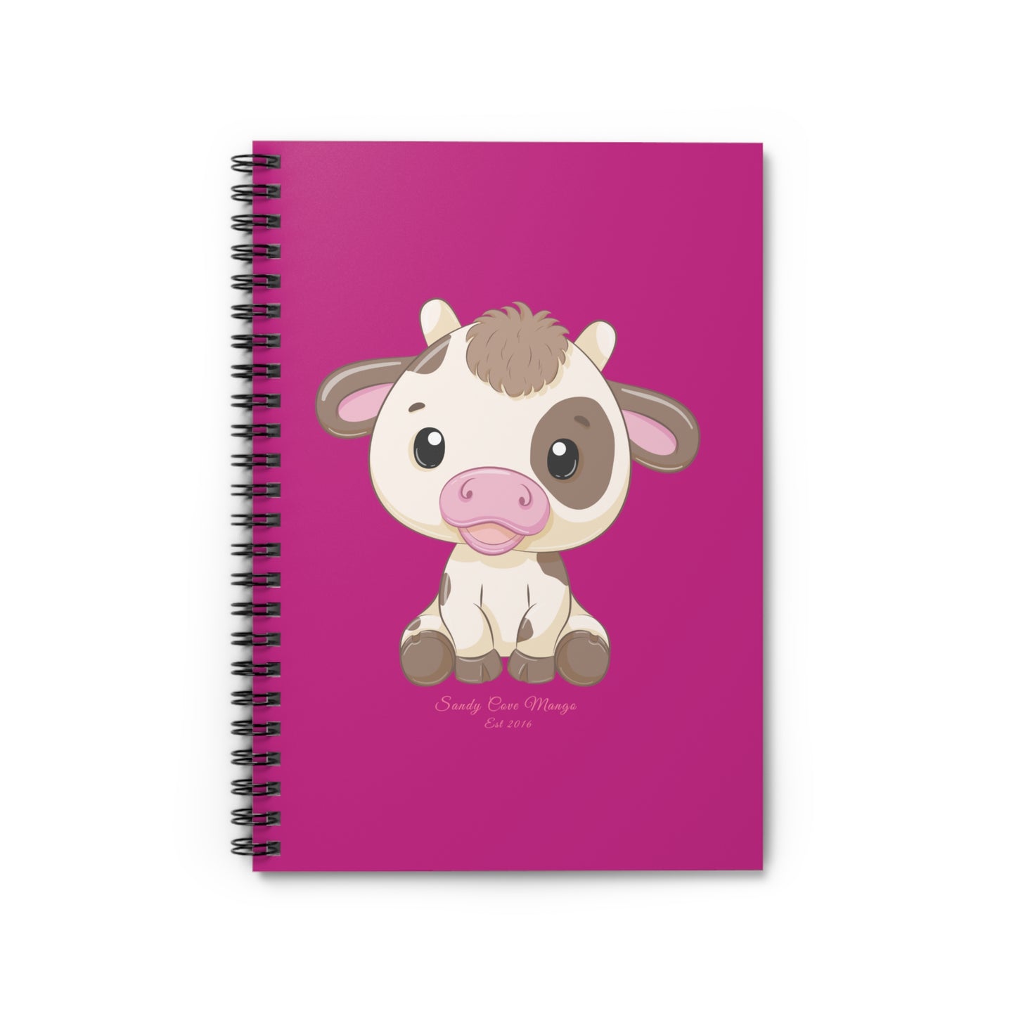 Sandy Cove Mango Cute Cow Spiral Notebook - Ruled Line (available in USA only)