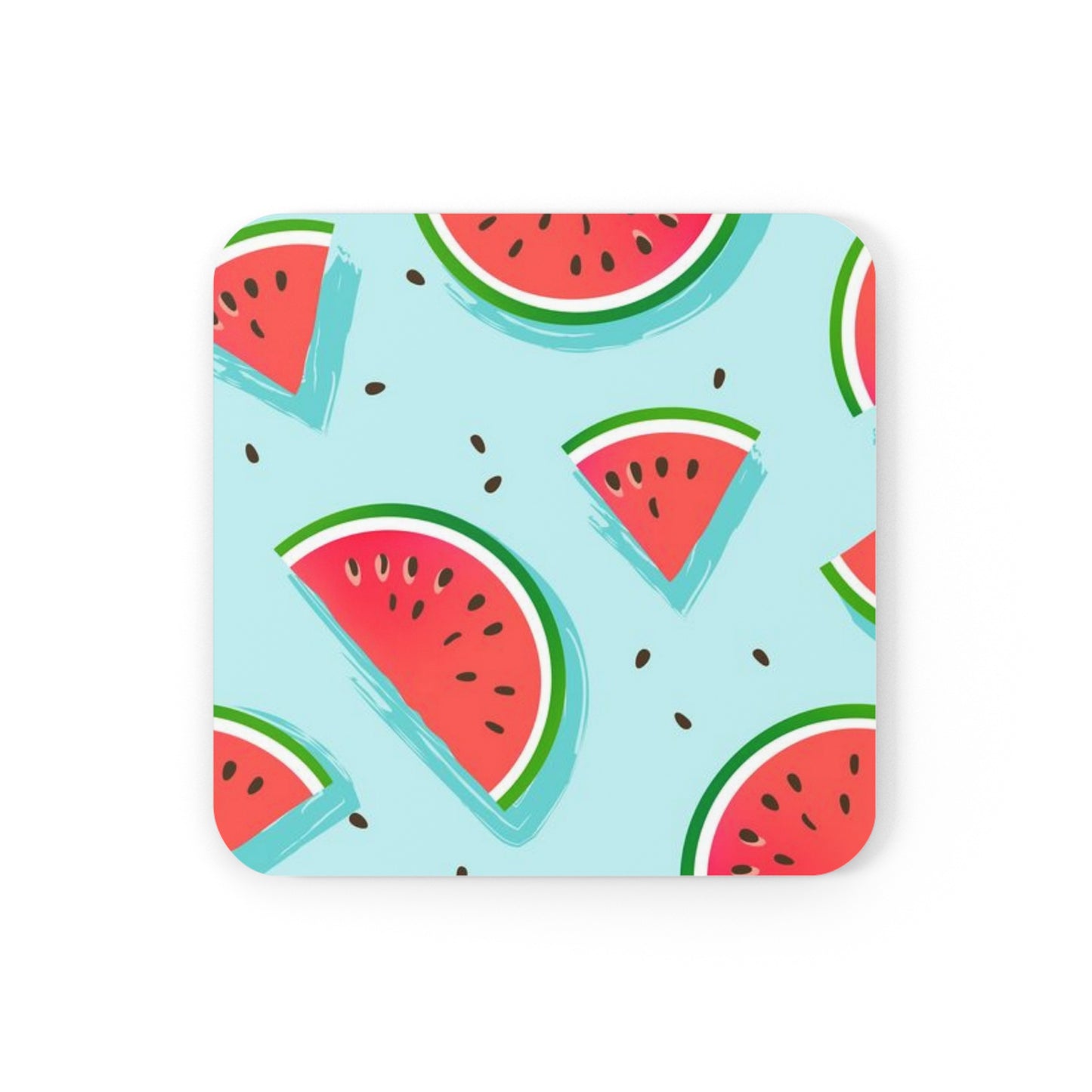 Sandy Cove MP Watermelon Corkwood Coaster Set