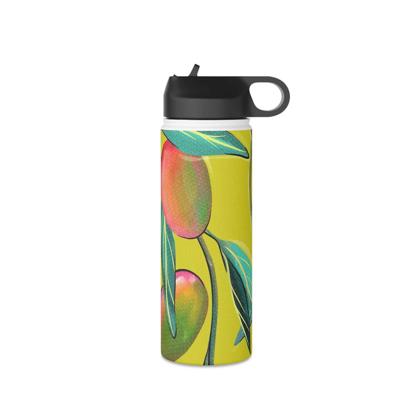 Sandy Cove Mango Stainless Steel Water Bottle, Standard Lid