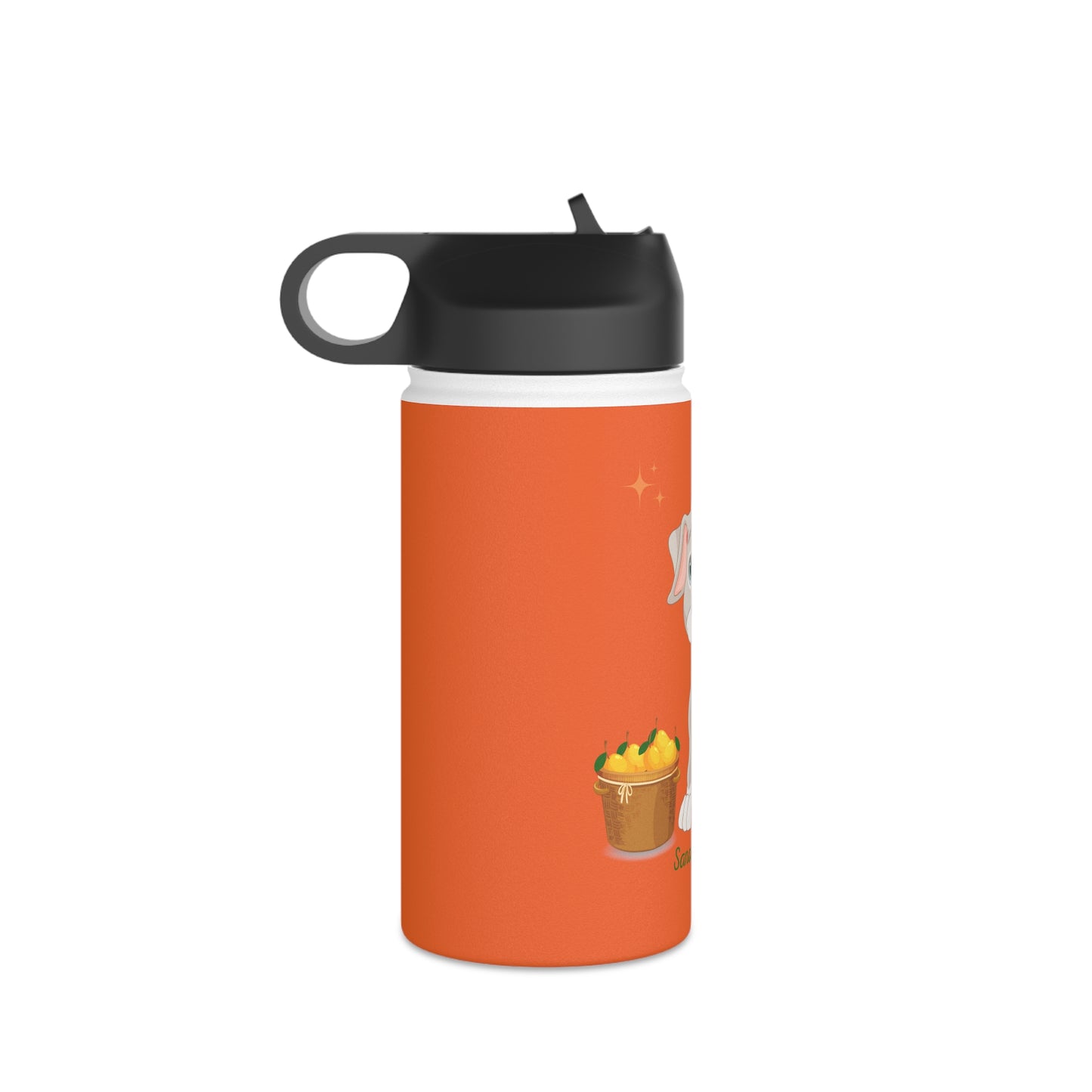 Sandy Cove's Delicious Mangoes Puppy Stainless Steel Water Bottle, Standard Lid