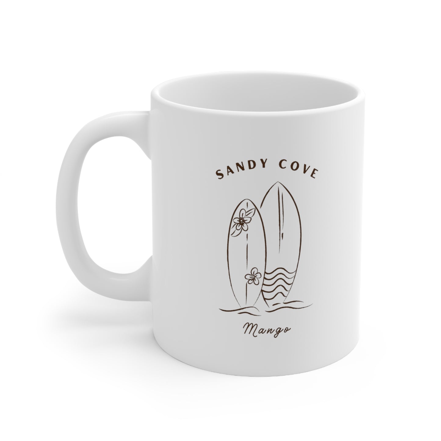 Sandy Cove Mango Surf Board Mug 11oz