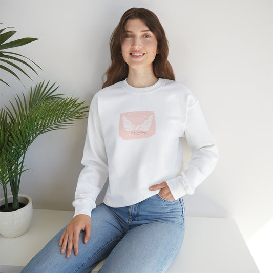 Sandy Cove Mango Angel Wings Crewneck Sweatshirt