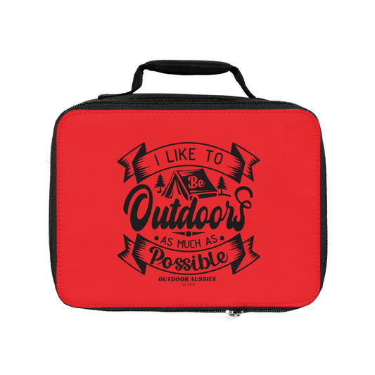 Outdoor Aussies Red Lunch Bag