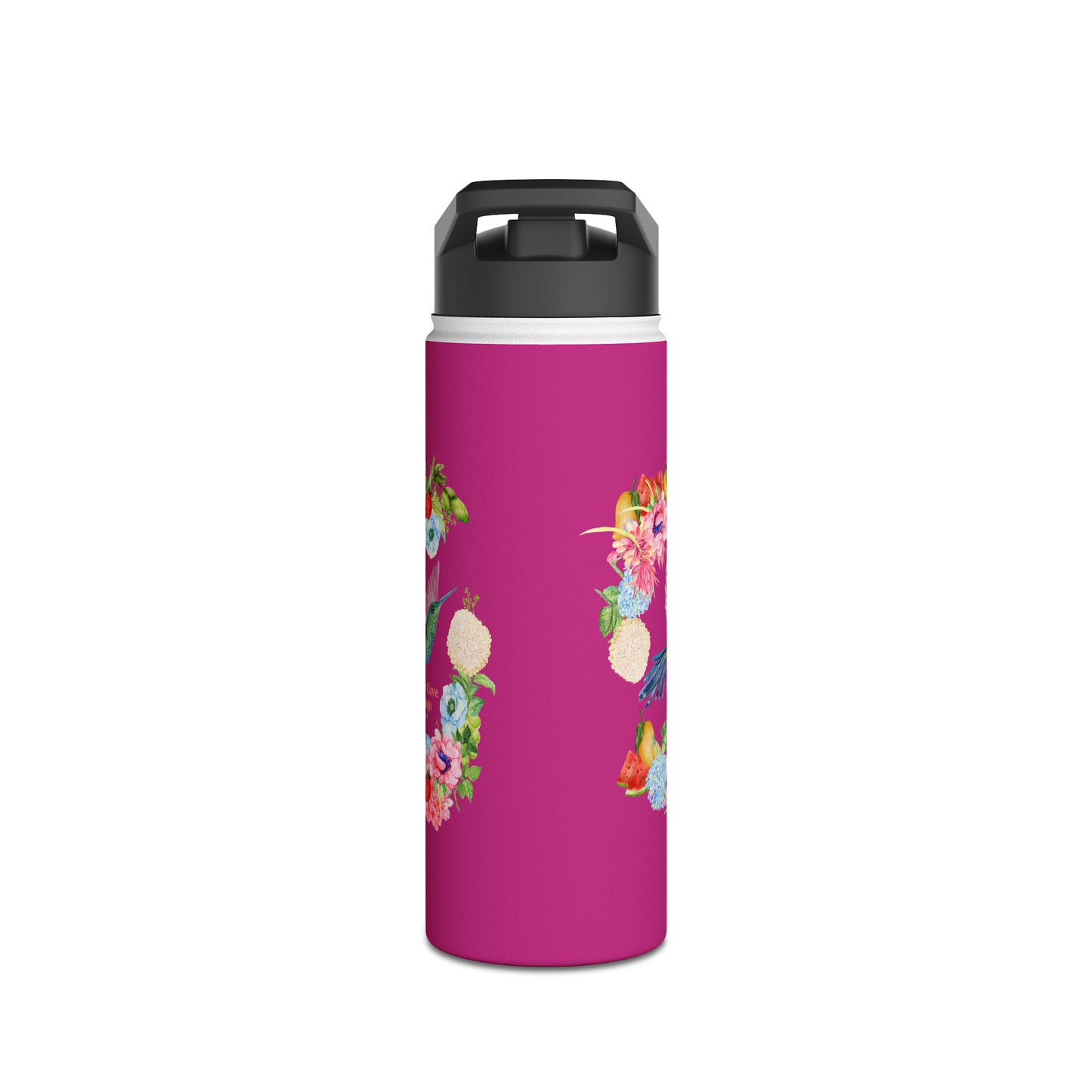 Sandy Cove Mango Birds and Blossoms Stainless Steel Water Bottle, Standard Lid