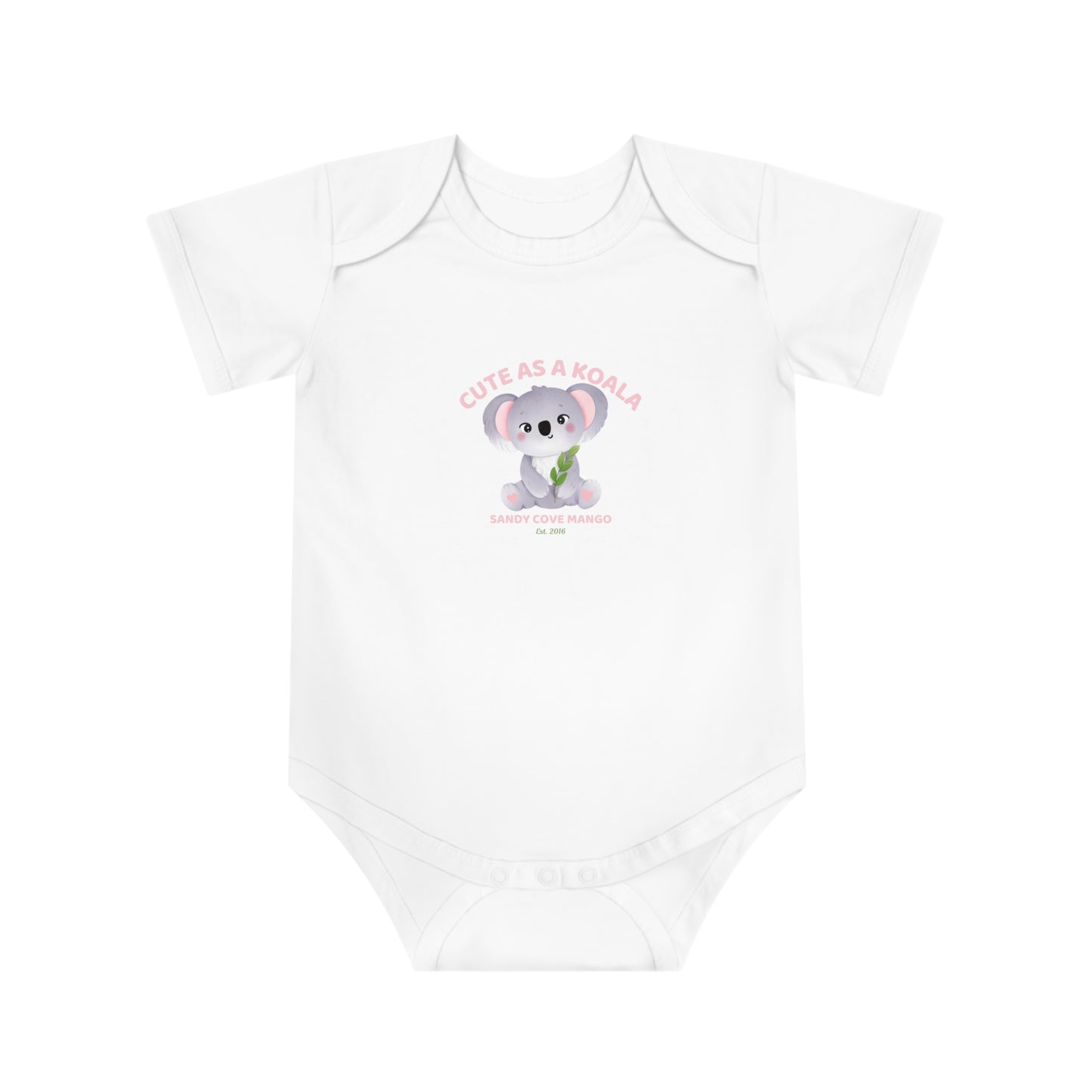 Sandy Cove Mango Cute as a Koala Baby Short Sleeve Bodysuit