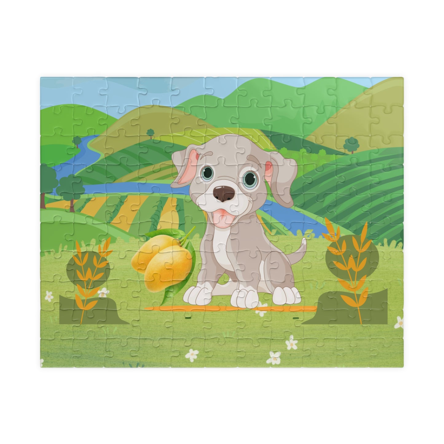 Sandy Cove's Delicious Mangoes Puppy Puzzle (110, 252, 500, 1014-piece) (Printed in USA)