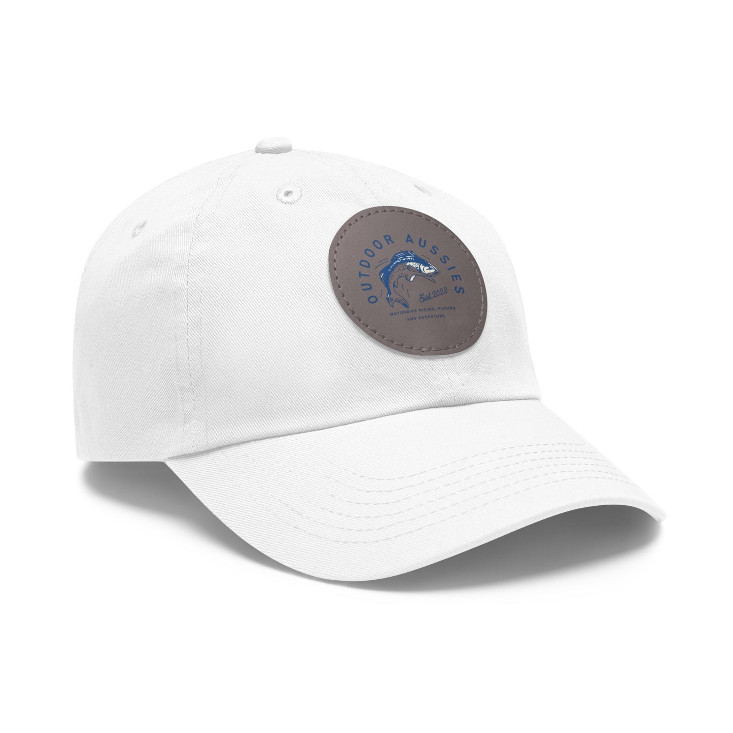 Outdoor Aussies Barra Cap with Leather Patch (Round)